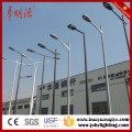 Square, road street construction lighting poles with single arm or double arms